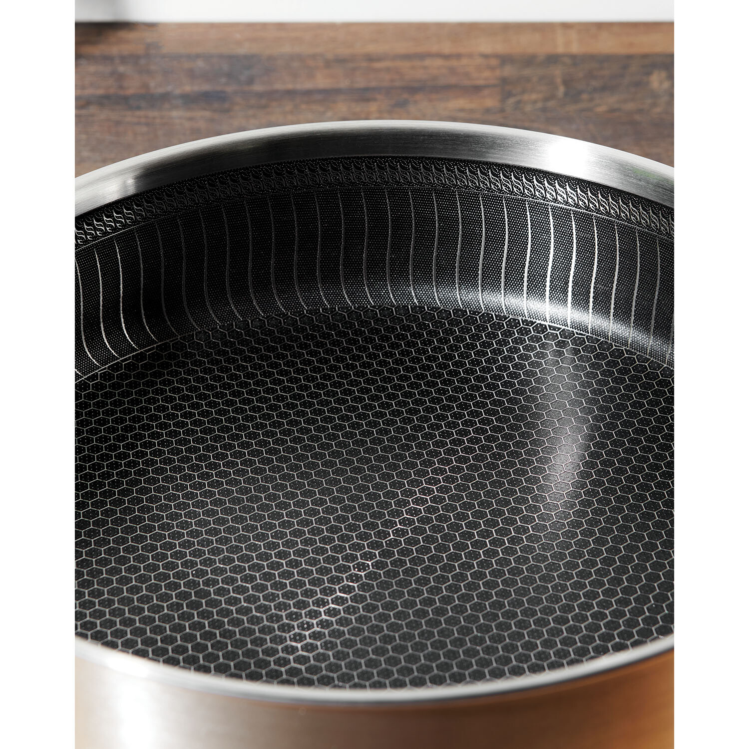 Kitchen Master Hex Stainless Steel Saute Pan - Silver Image 5