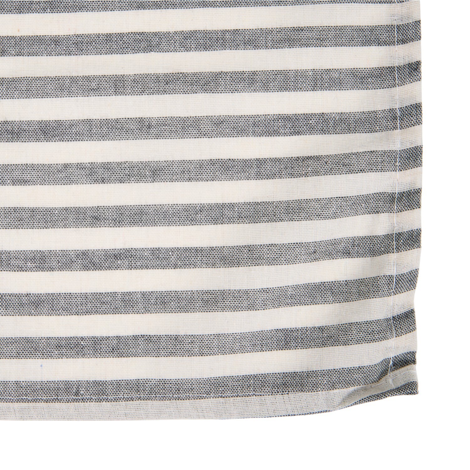 Stripe Table Runner Grey and White Image 4