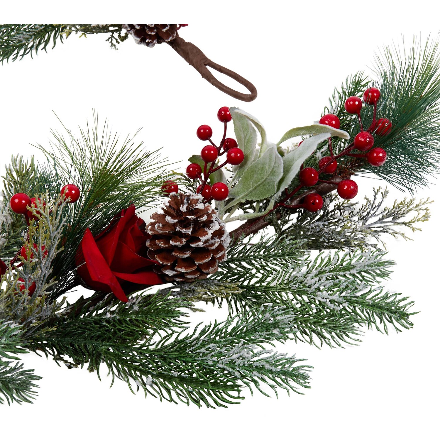 6ft Rose Berry Garland Image 5