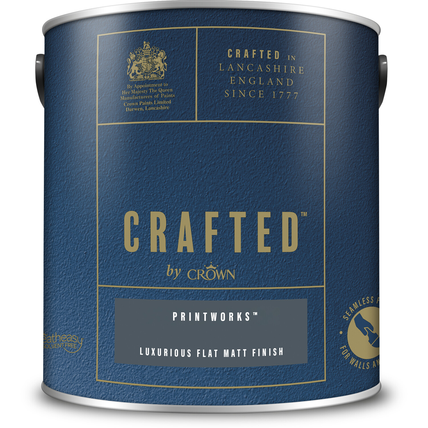 Crown Crafted Walls & Wood Printworks Luxurious Flat Matt Paint 2.5L Image 2