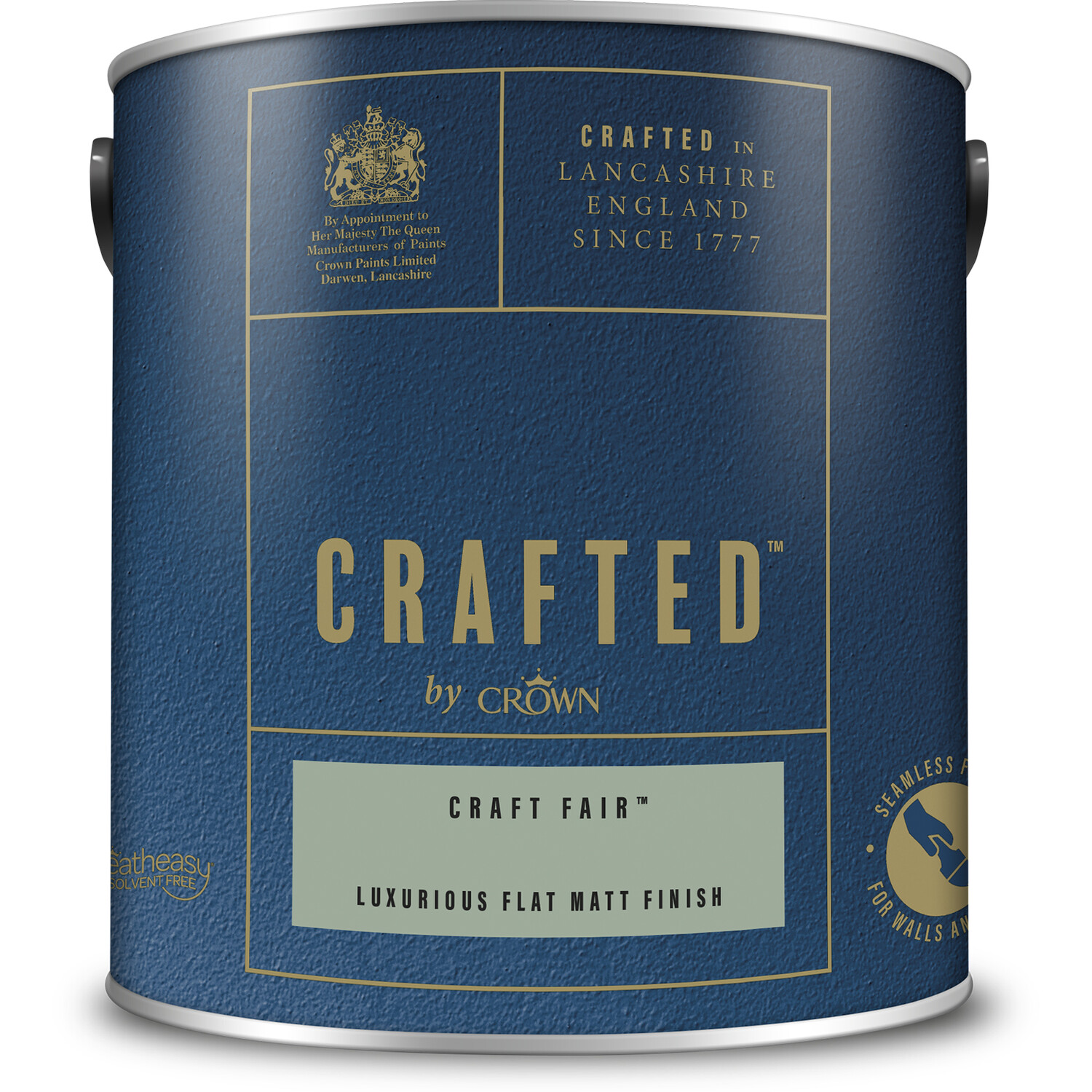 Crown Crafted Walls & Wood Craft Fair Luxurious Flat Matt Paint 2.5L Image 2