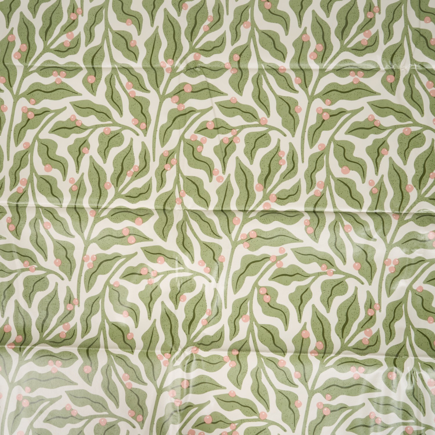 Leaves Wipe Clean Tablecloth Green Image 3