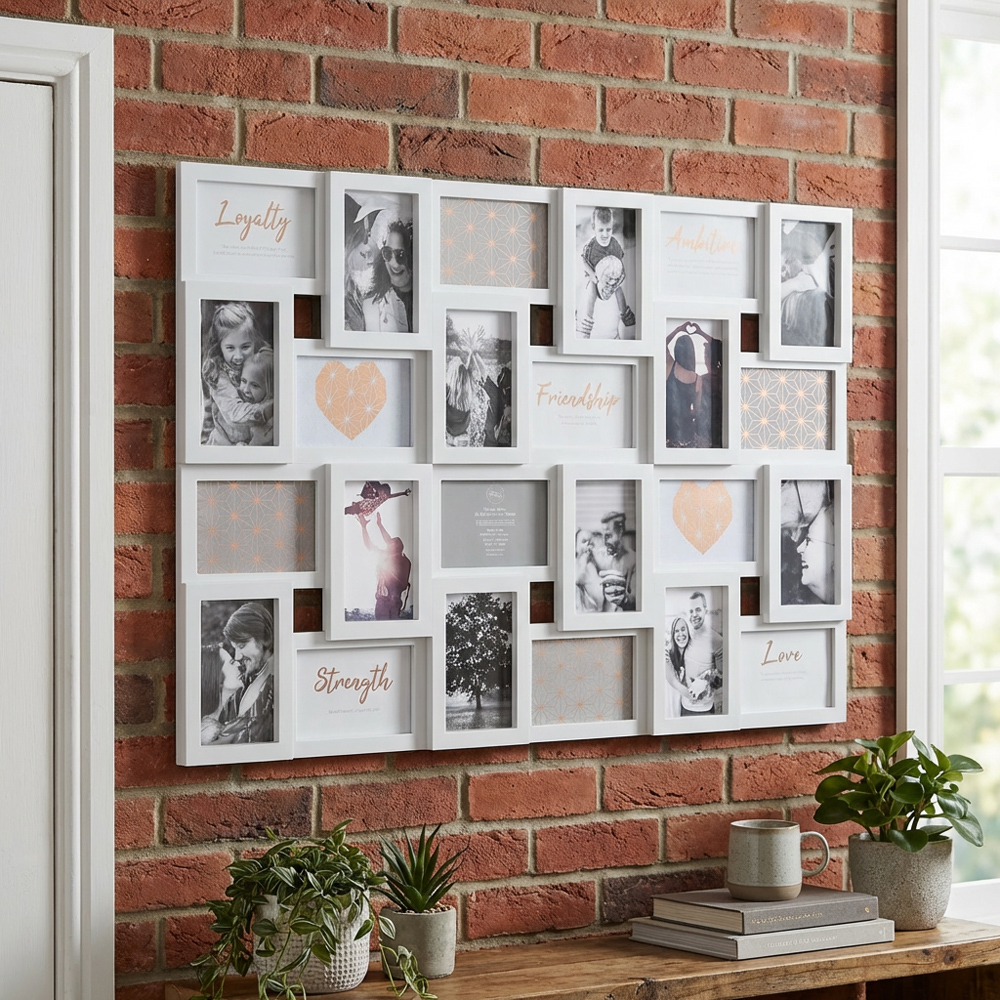 Hendon Grey 24 Aperture Collage Photo Frame Image 4