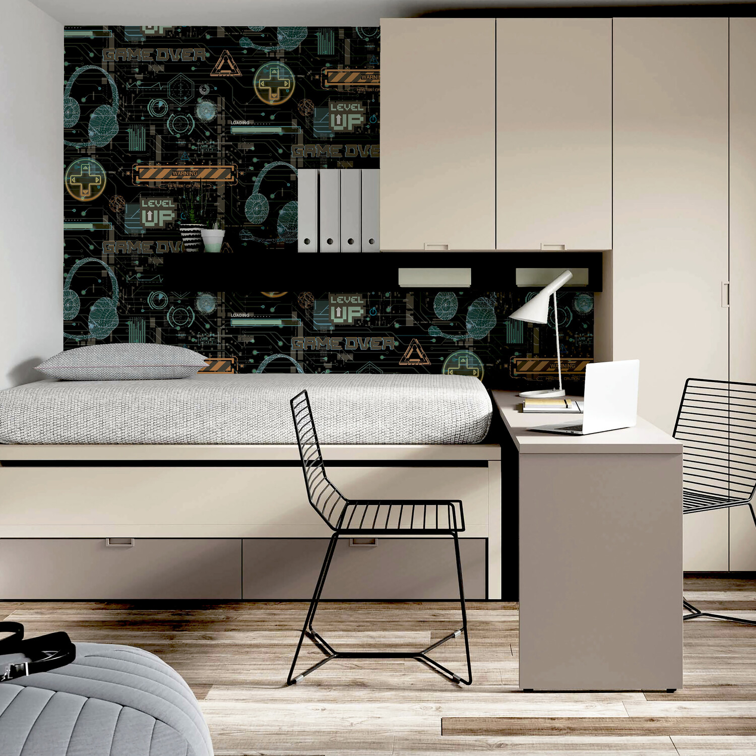 Gamer Multi Wallpaper - Black Image 4