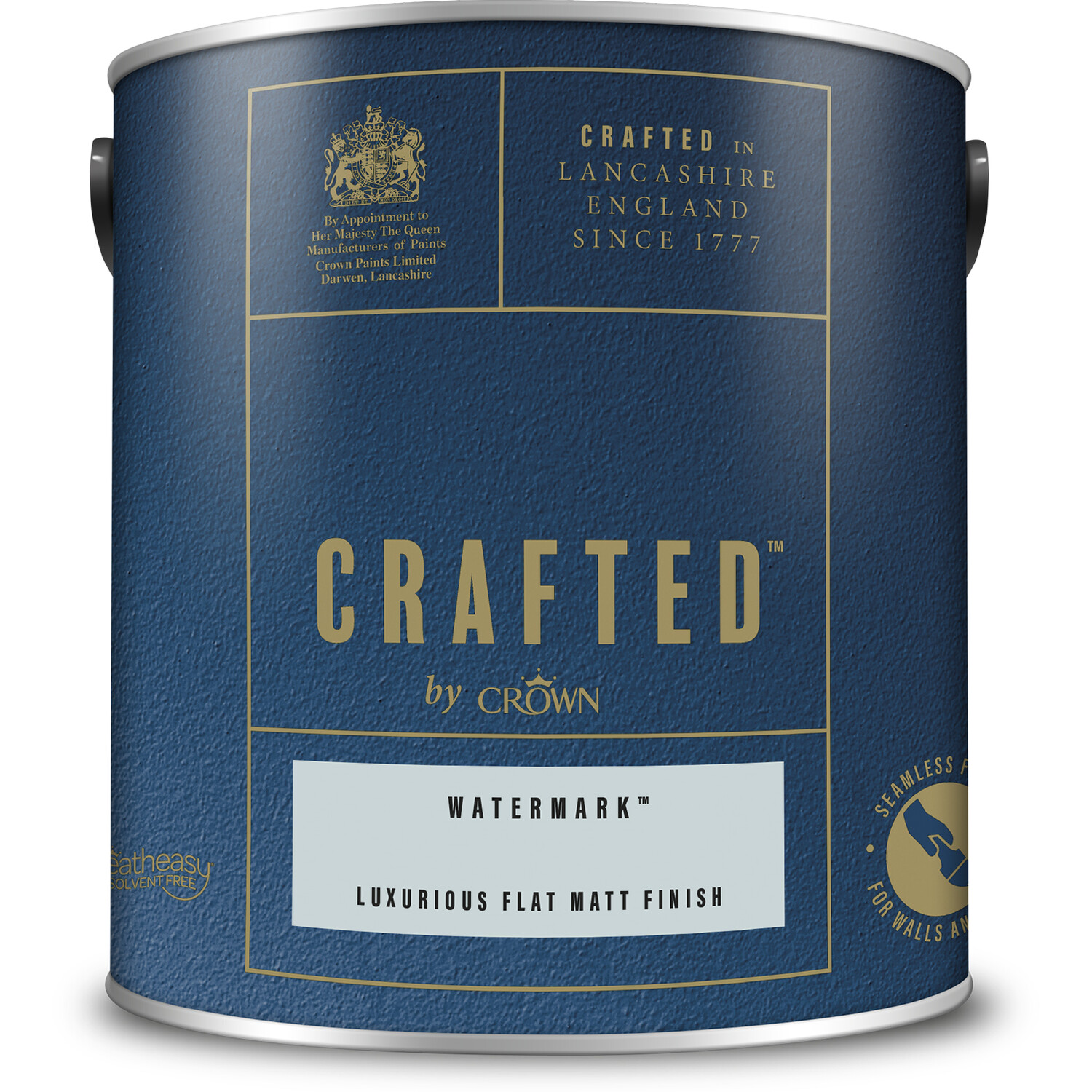 Crown Crafted Walls & Wood Watermark Luxurious Flat Matt Paint 2.5L Image 2
