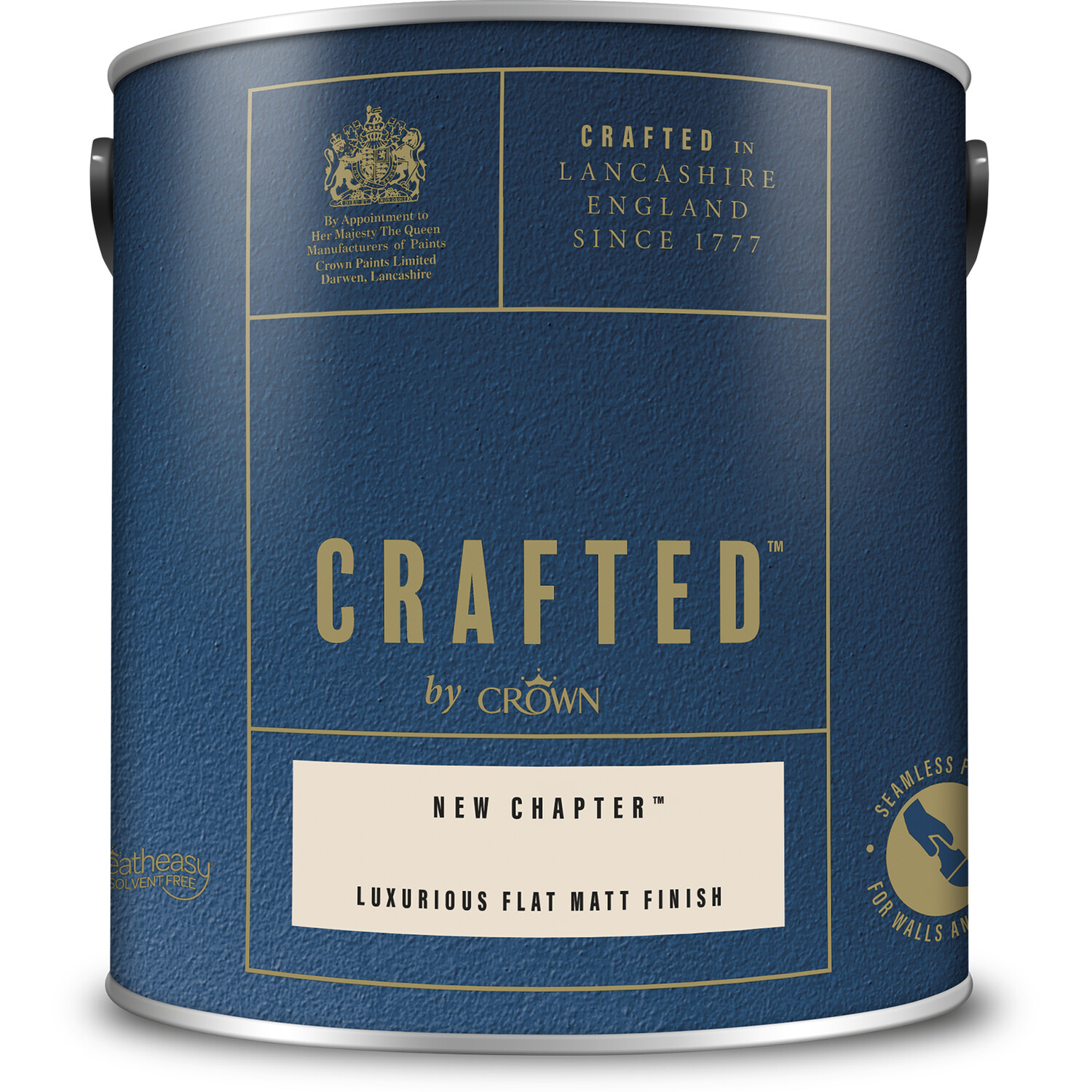 Crown Crafted Walls & Wood New Chapter Luxurious Flat Matt Paint 2.5L Image 2