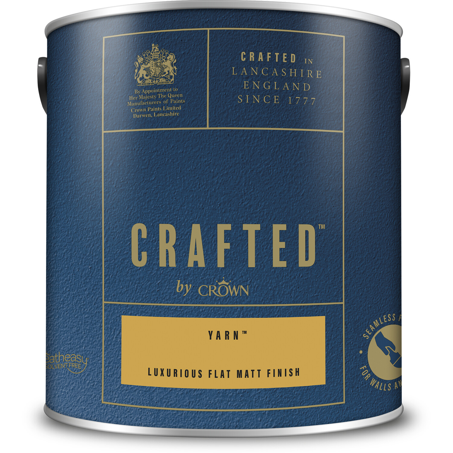 Crown Crafted Walls & Wood Yarn Luxurious Flat Matt Paint 2.5L Image 2