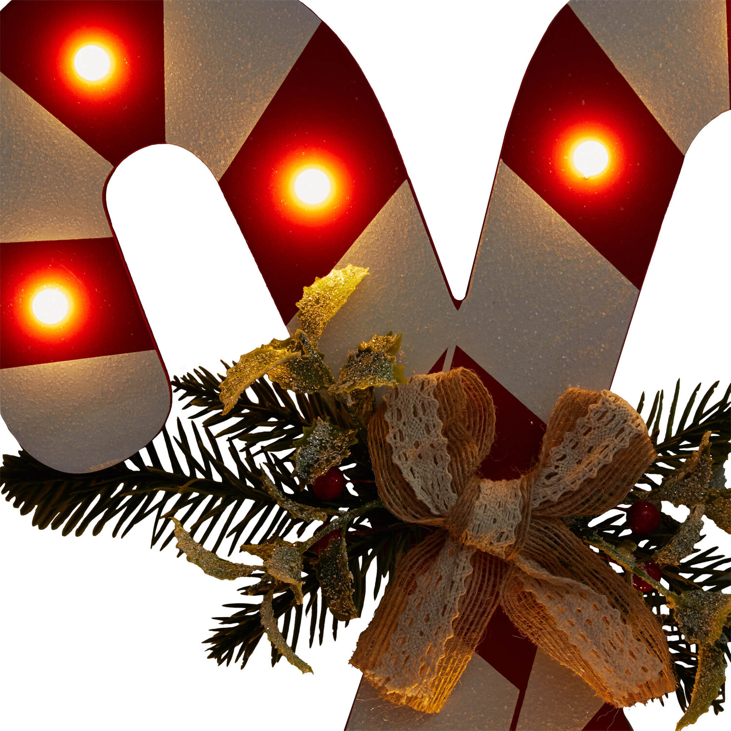 Candy Cane LED Plaque Image 4