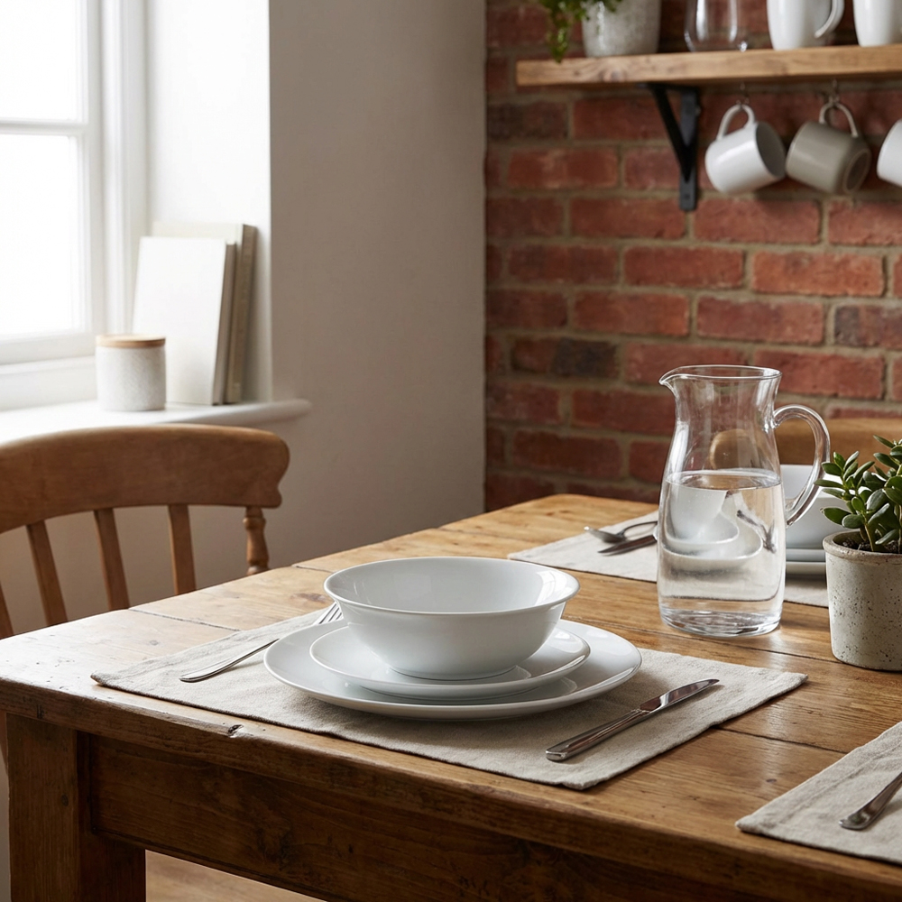 Essentials Coupe White 12 Piece Dinner Set Image 3