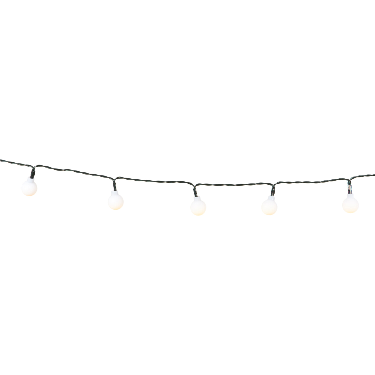 150 LED Bubble Bulb String Light - White / White Image 2