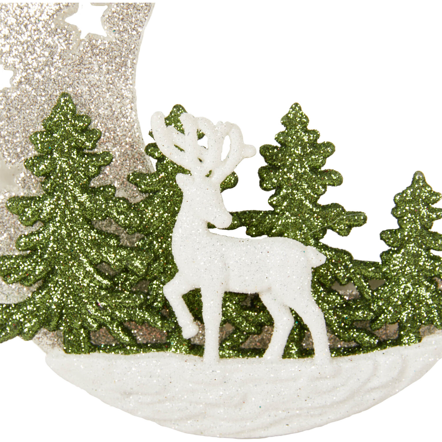 Half Moon Forest Scene Decoration - Silver Image 3