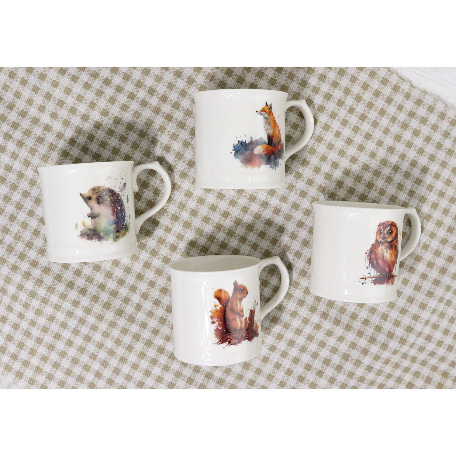 Forest Animal Print Mug - White Image 2