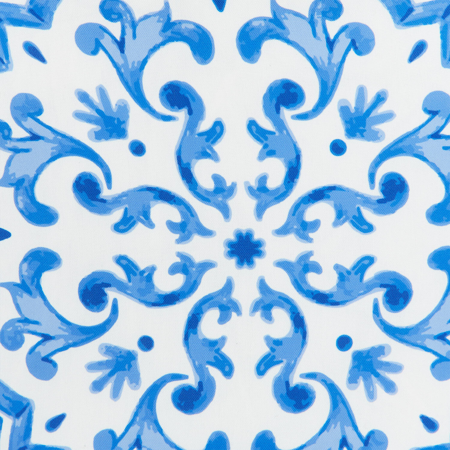 Amalfi Tile Reversible Cushion - Blue Image 3