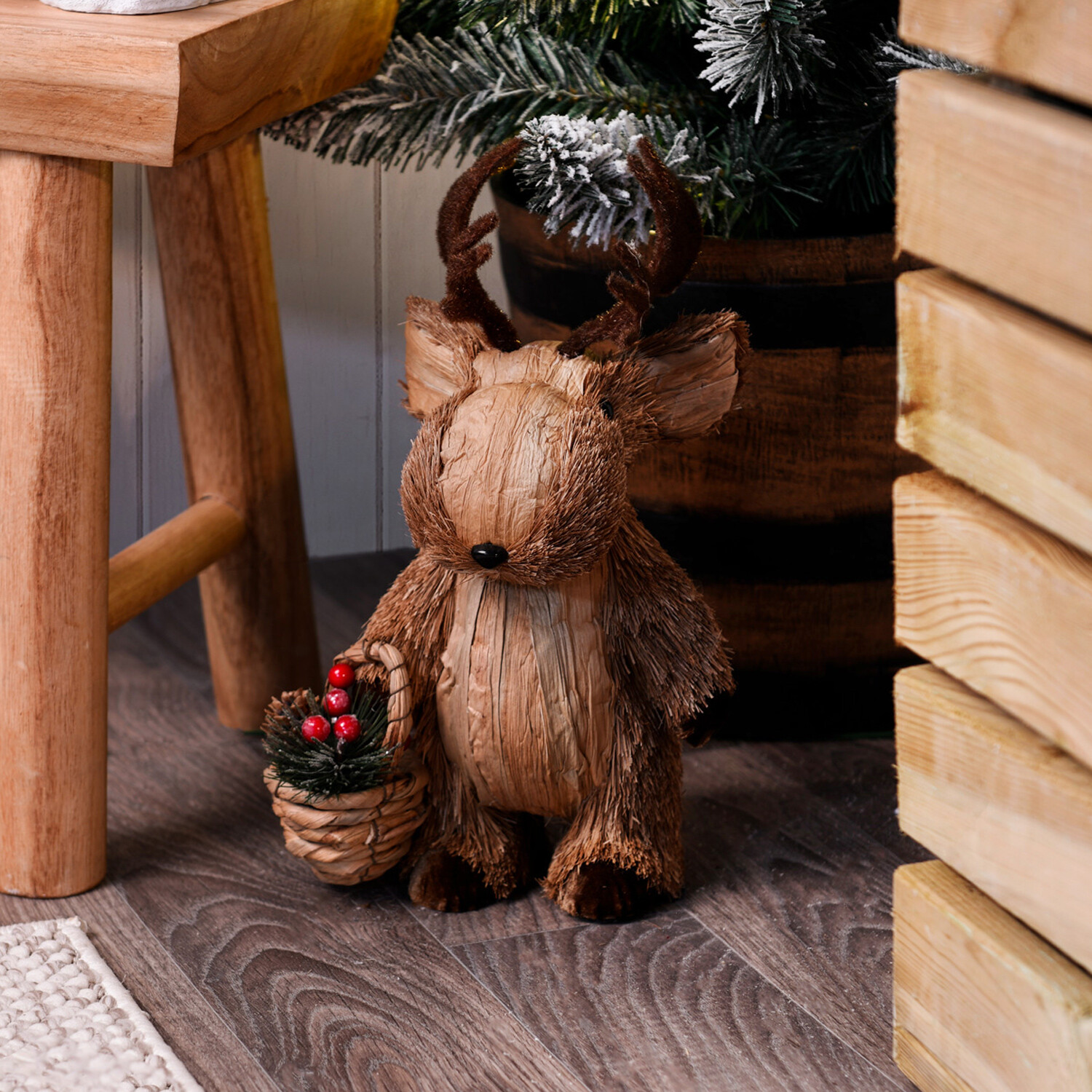 Christmas Floristry Moose Brown Image 2