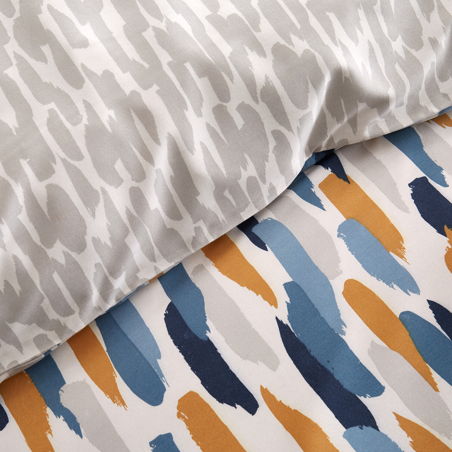 My Home Ellison Duvet Cover and Pillowcase Set - Blue / Double Image 3