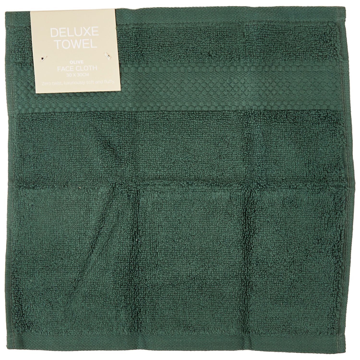 Deluxe Face Cloth - Olive Image 3