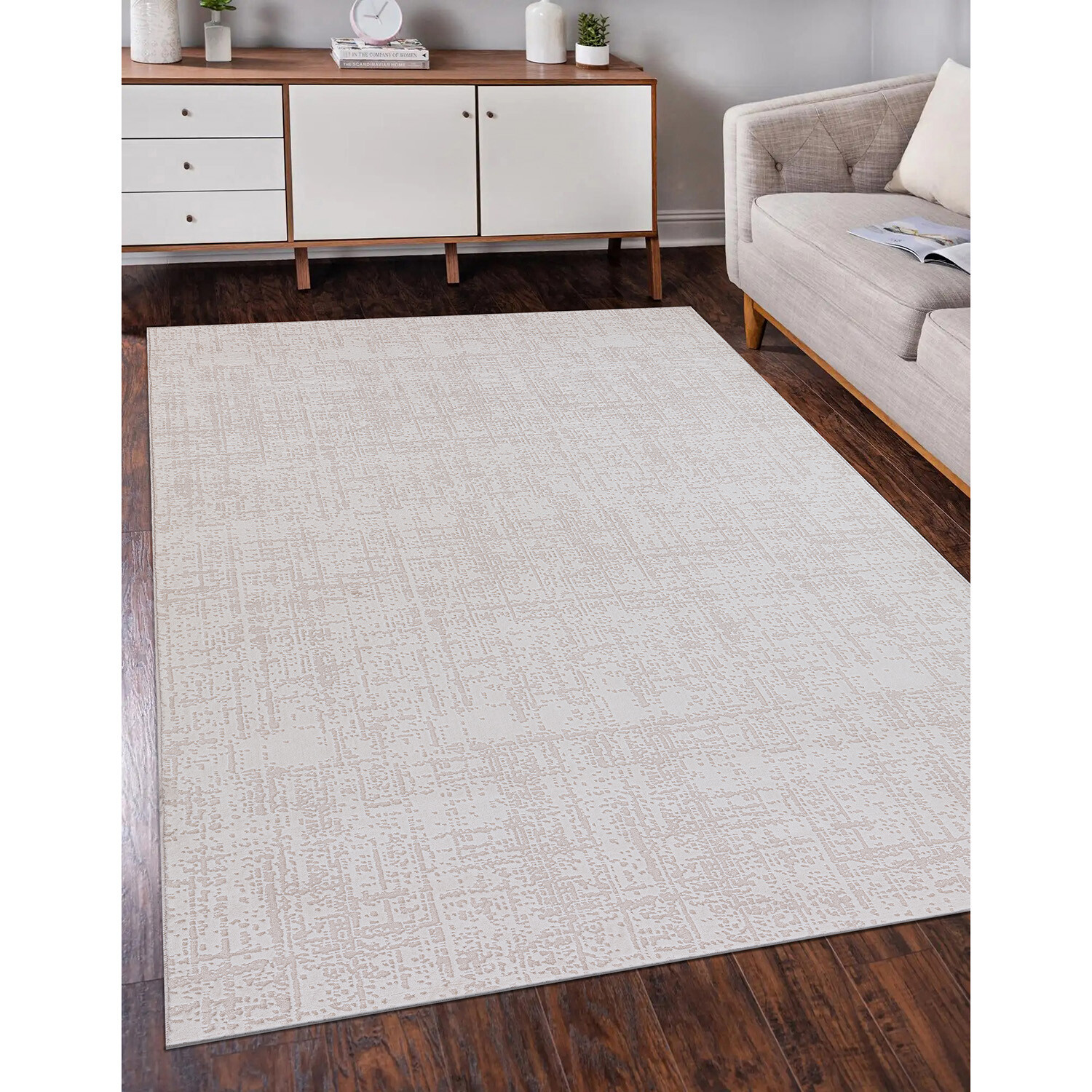 Eden Textured Rug - Cream  / 160cm Image 2