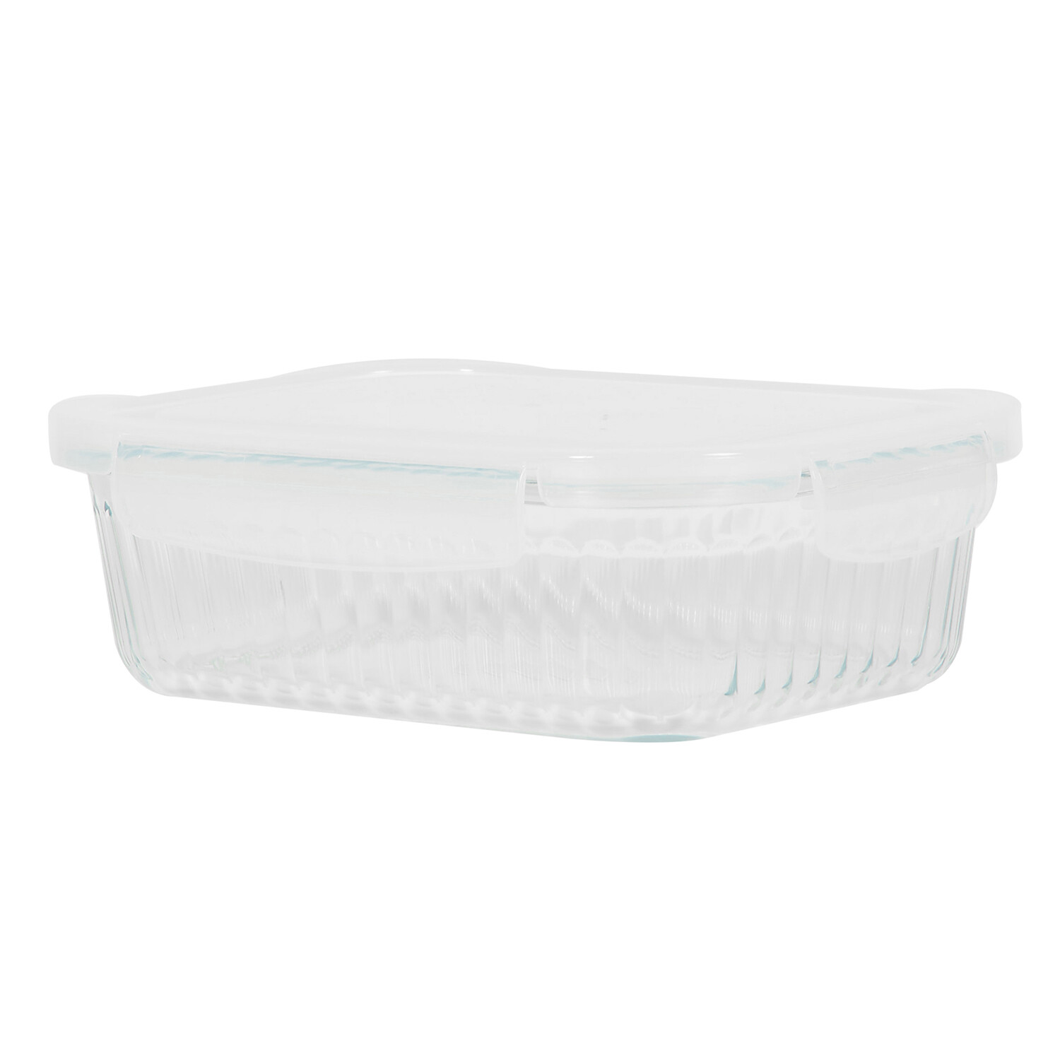 Rectangle Glass Crisper with Plastic Lid - Clear Image 3