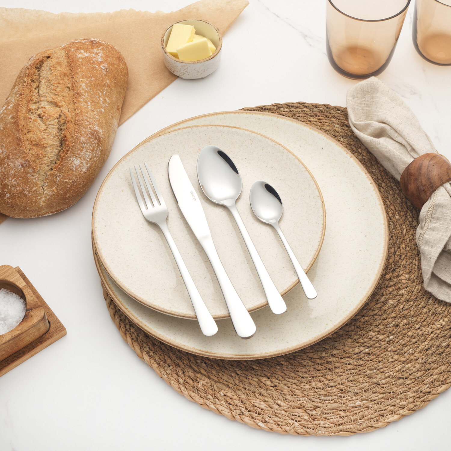 Salter Bakewell 24 Piece Cutlery Set - Silver Image 5