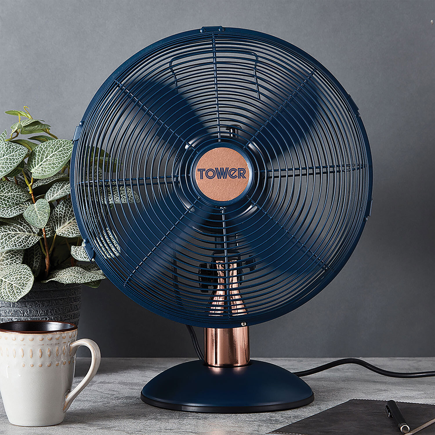 Tower Cavaletto Desk Fan 12 inch Image 3