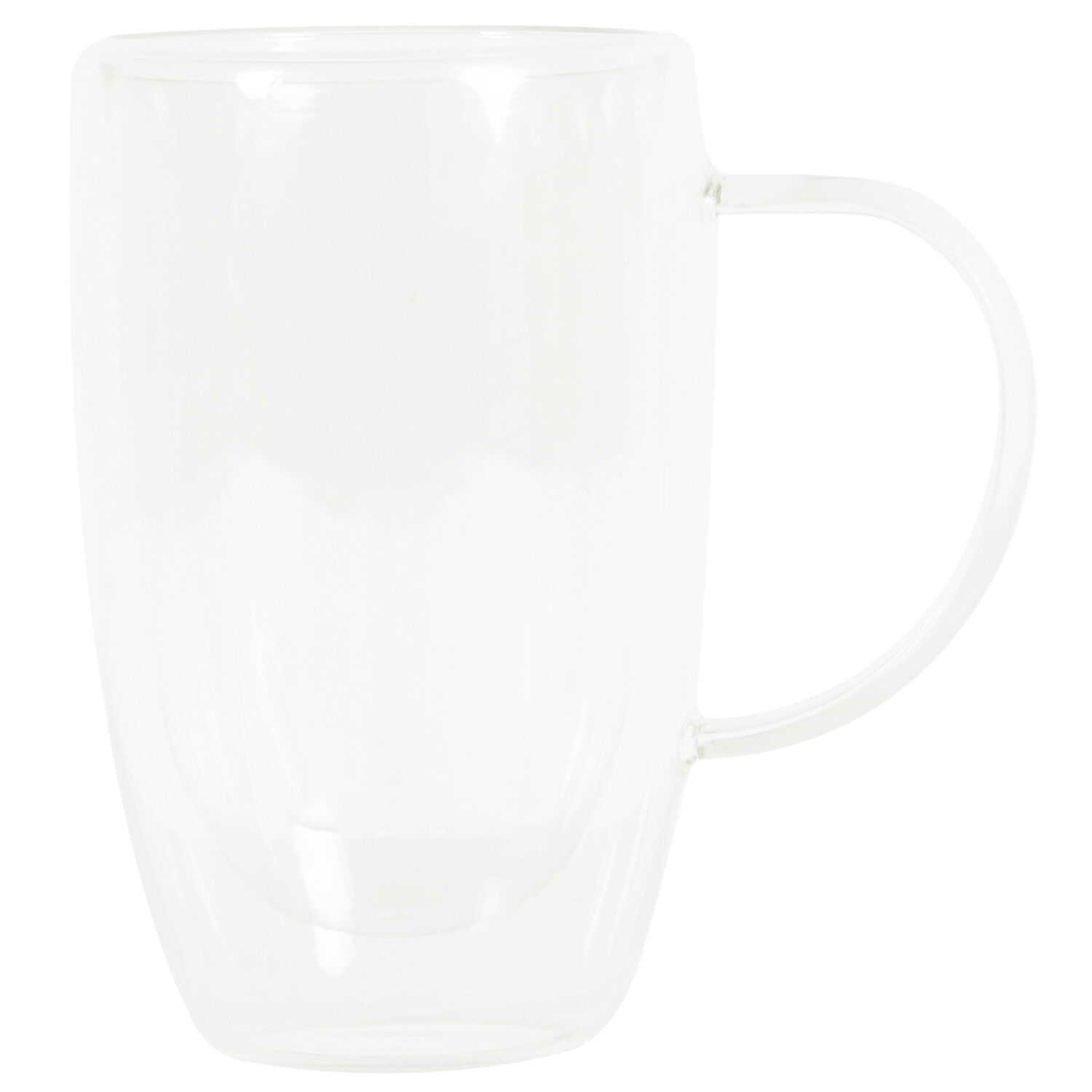 Glass Tea and Coffee Mug - Clear Image 2