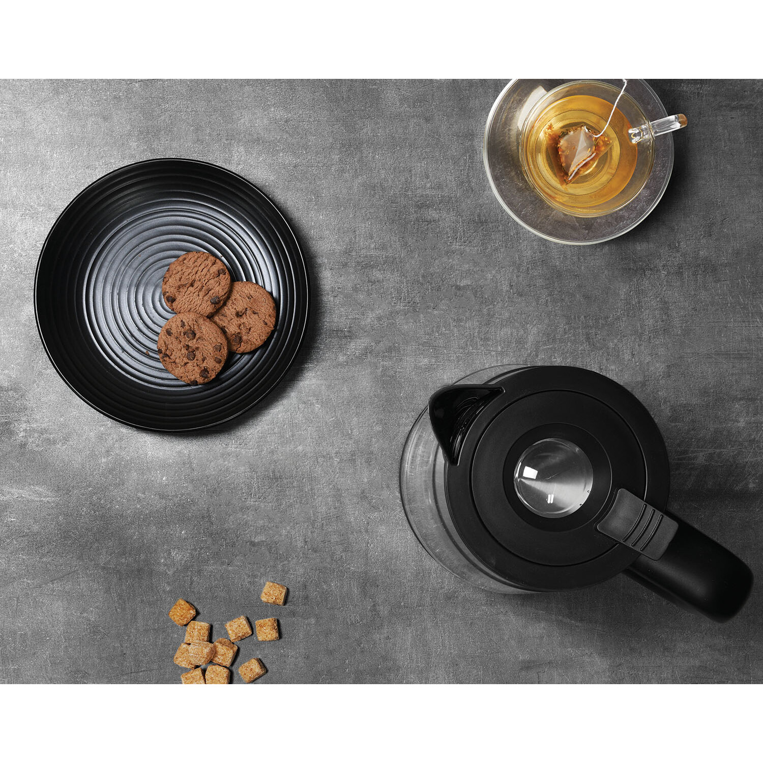 5 Colour Lustre Glass Kettle - Multicolour Image 8