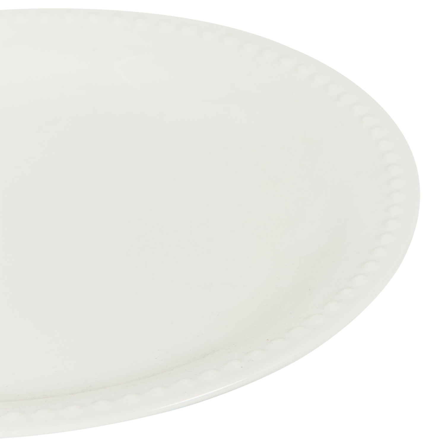 Vintage Pearl Dinner Plate - White Image 3