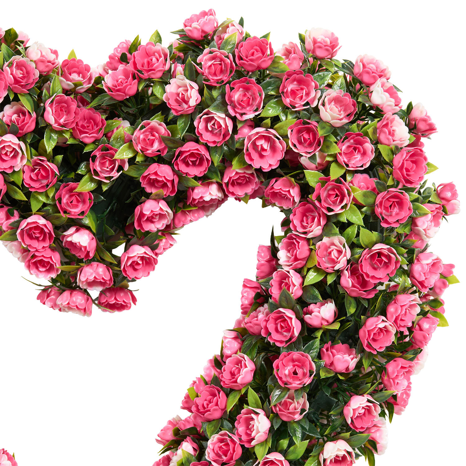 Flower Heart Wreath Pink Image 2