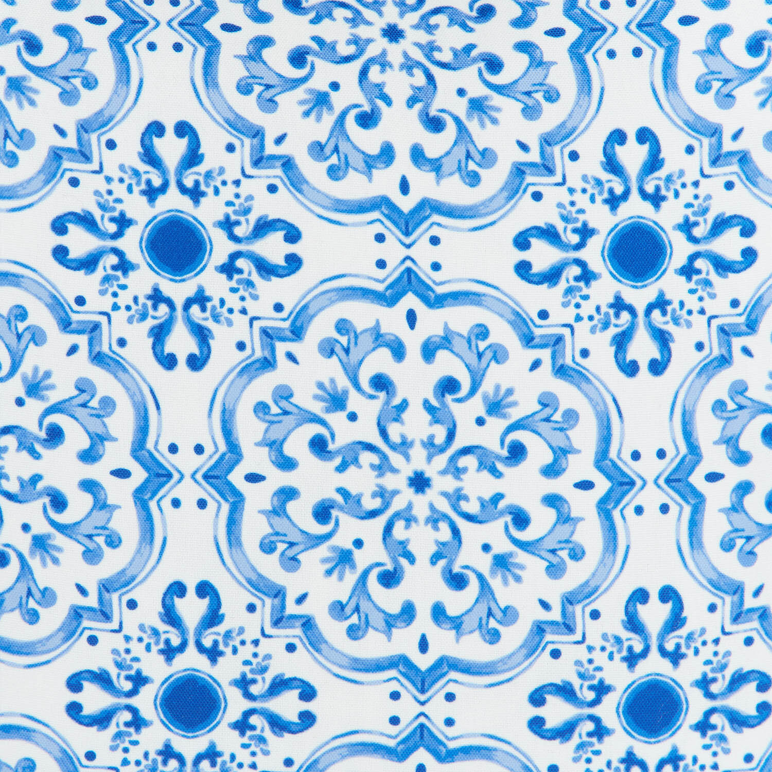 Amalfi Tile Reversible Cushion - Blue Image 6