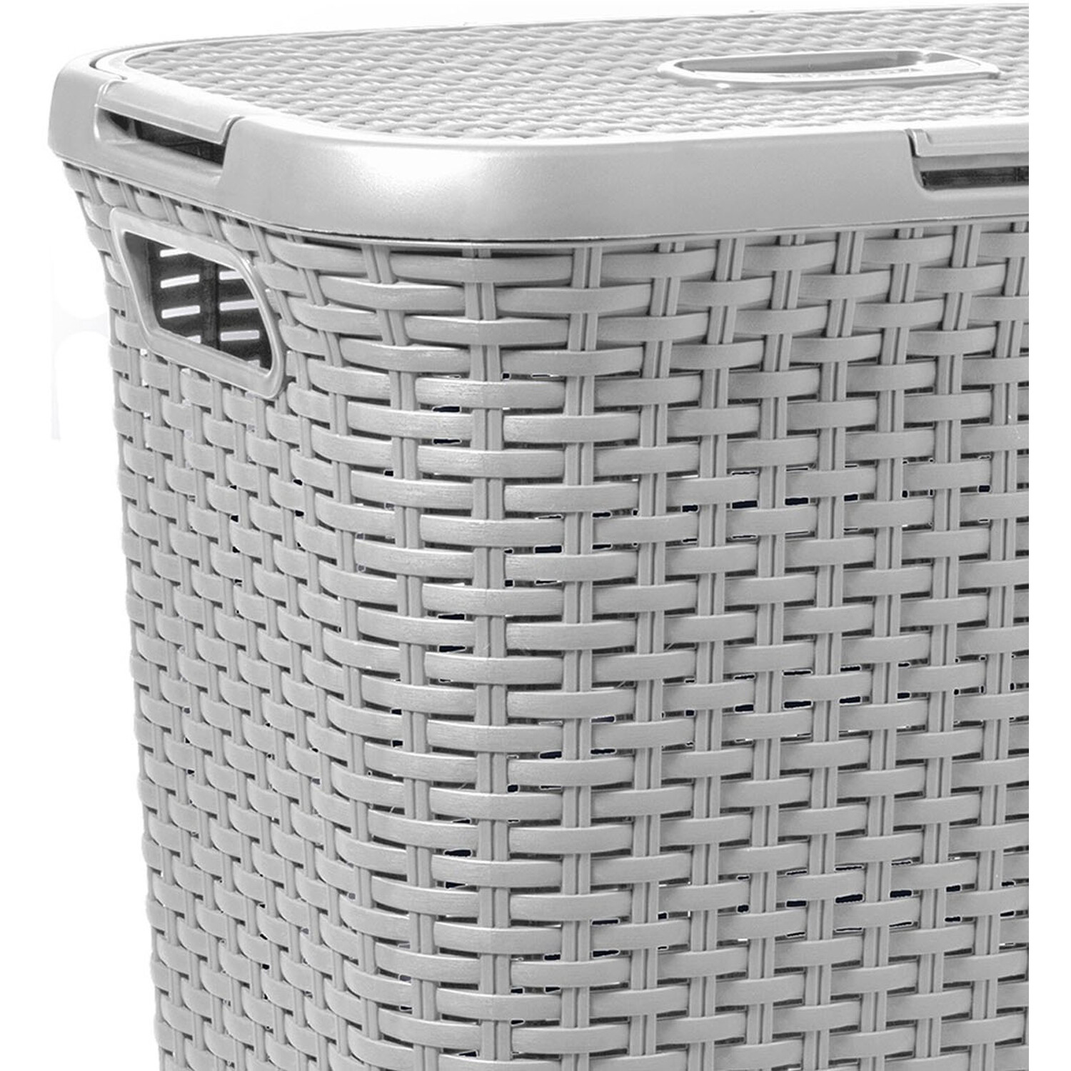 Curver Grey Laundry Basket 60L Image 4