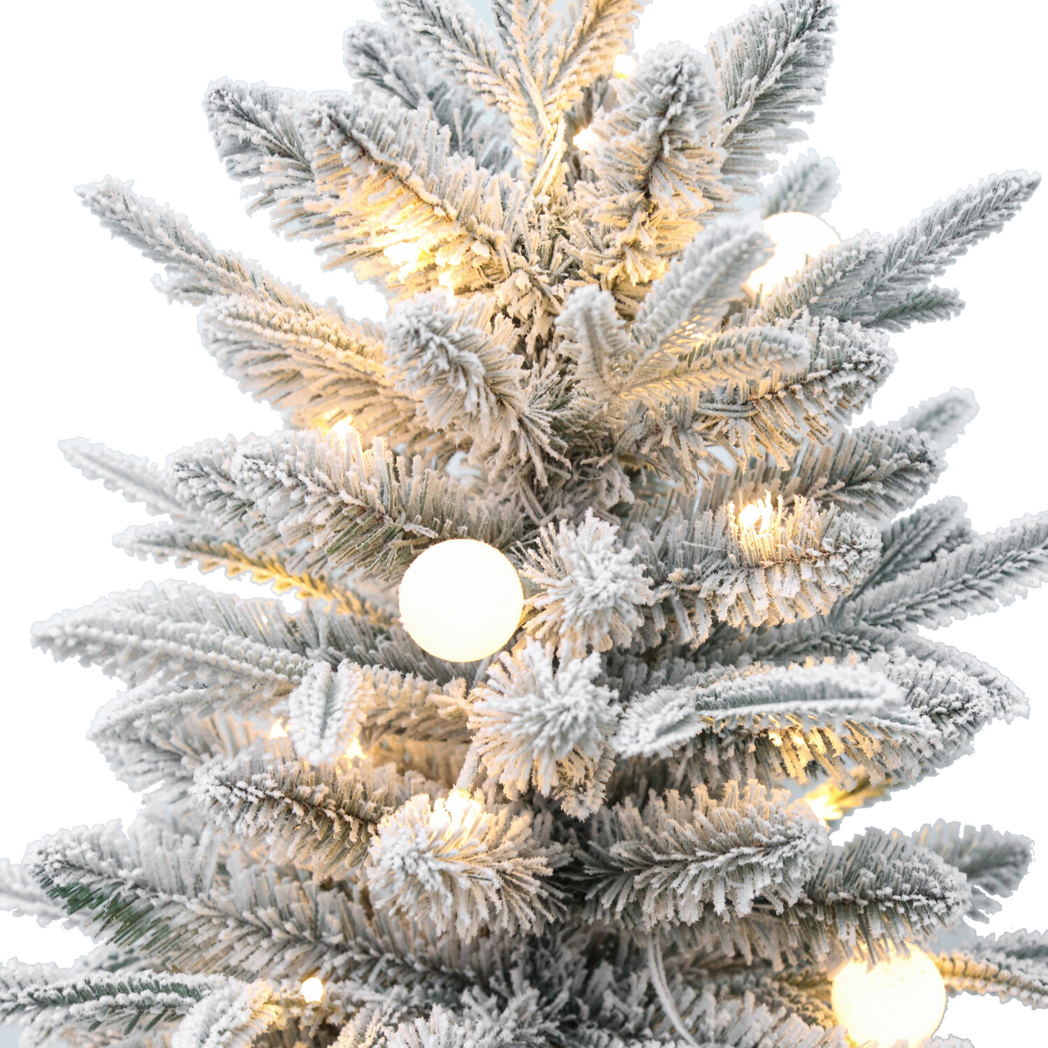 Alpine Pre-Lit Tree White Image 3