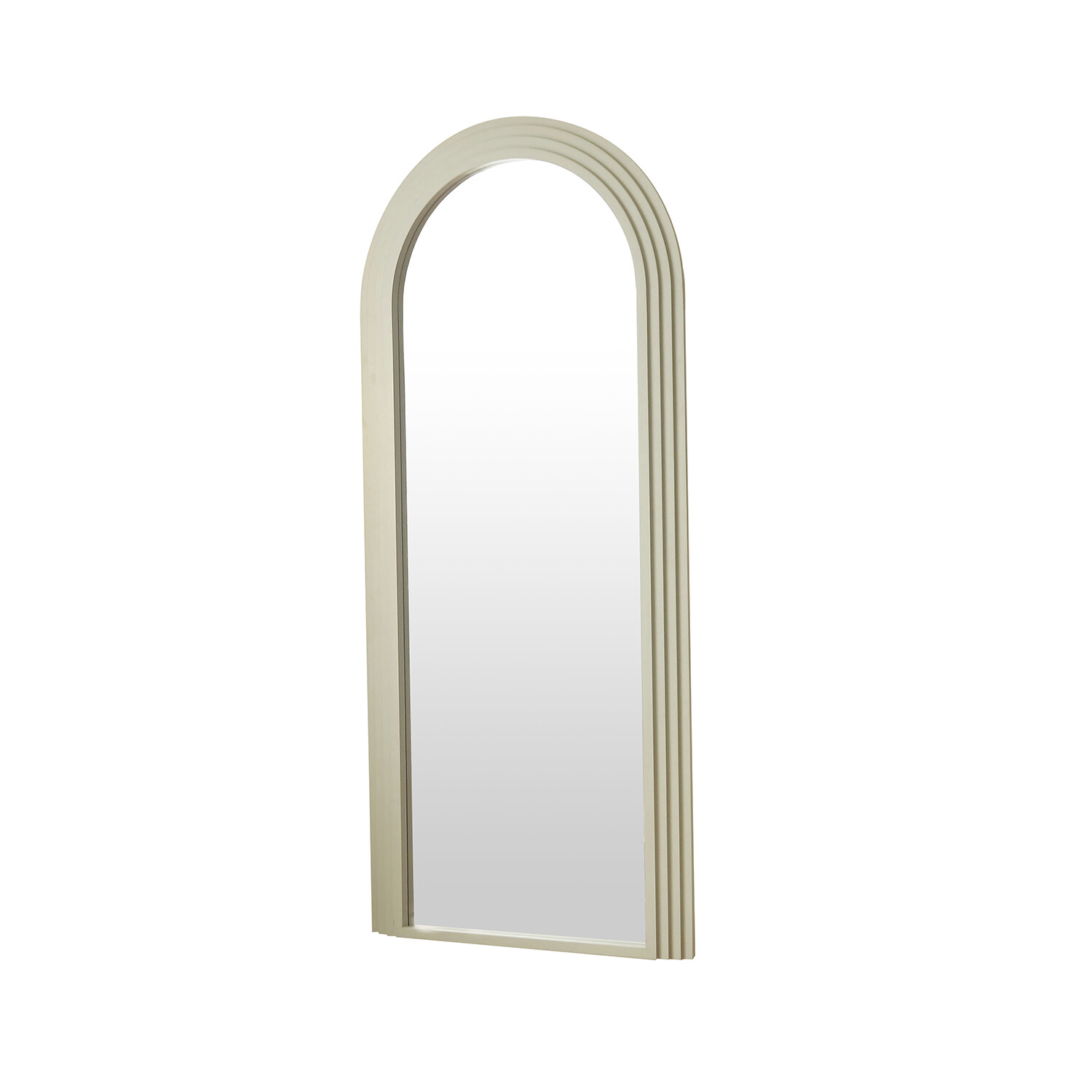 Evie Ridged Arch Lean To Mirror Sage Image 4