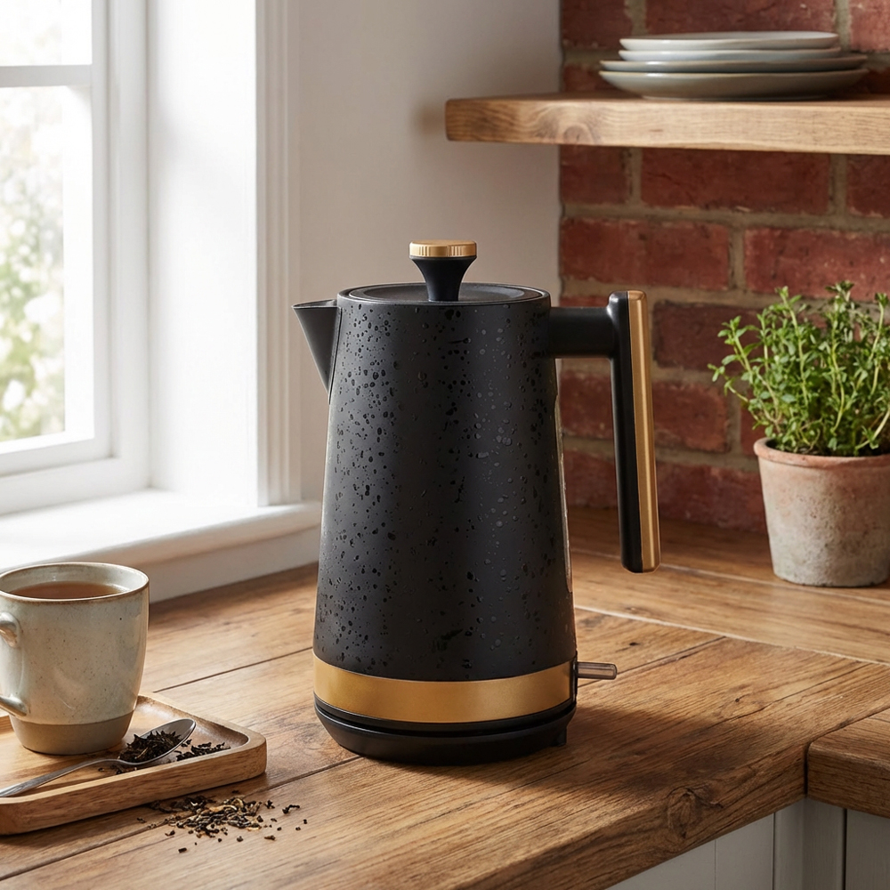 Kaiseki Black and Gold 1.7L Jug Kettle Image 9