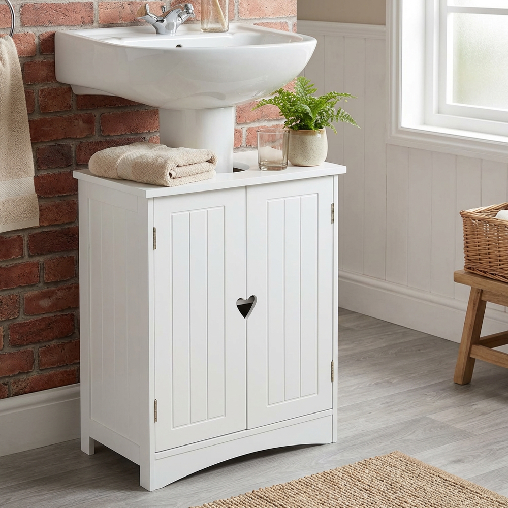 Oxford 2 Door White Sink Unit Image 3
