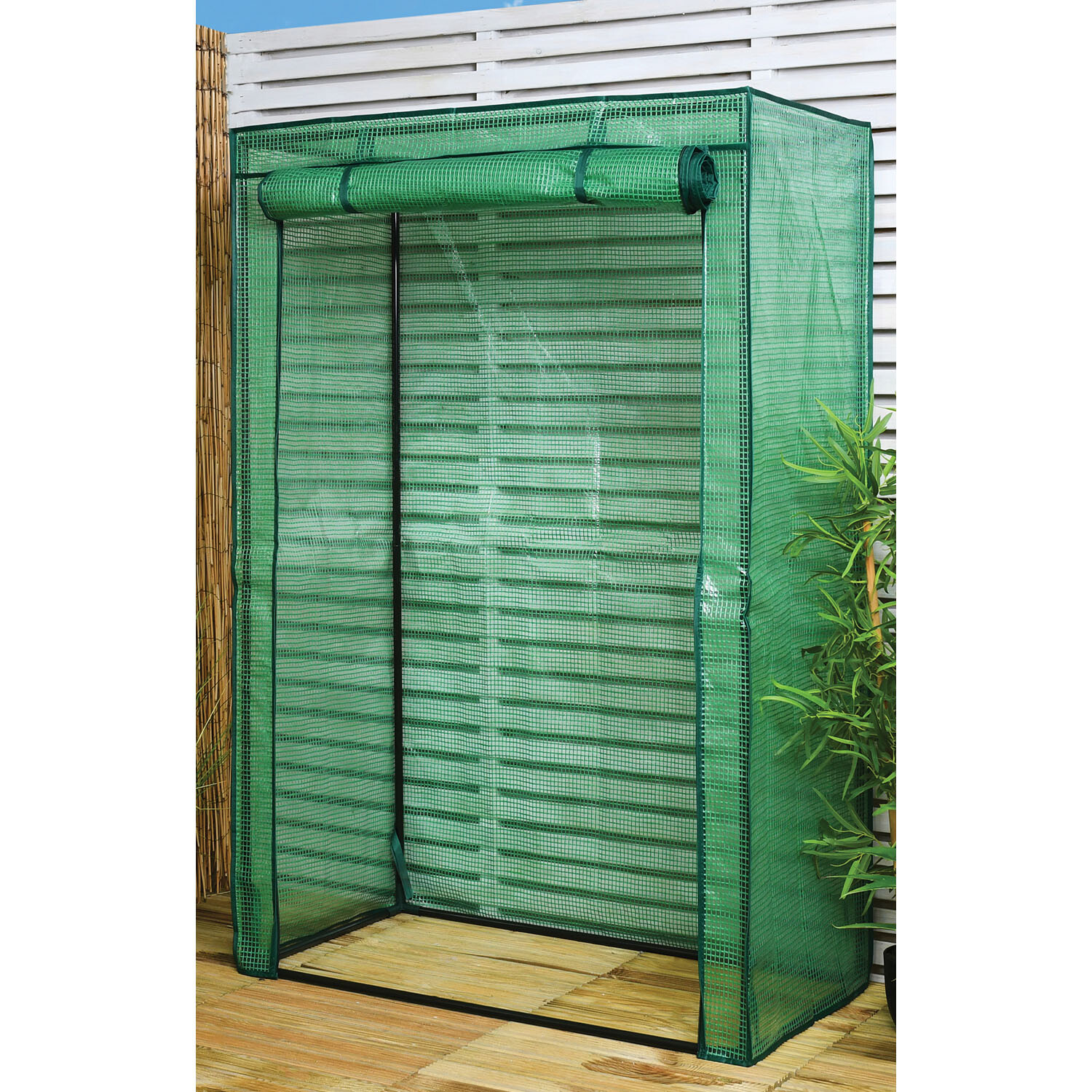 Tomato Greenhouse with Mesh Cover - Green Image 3