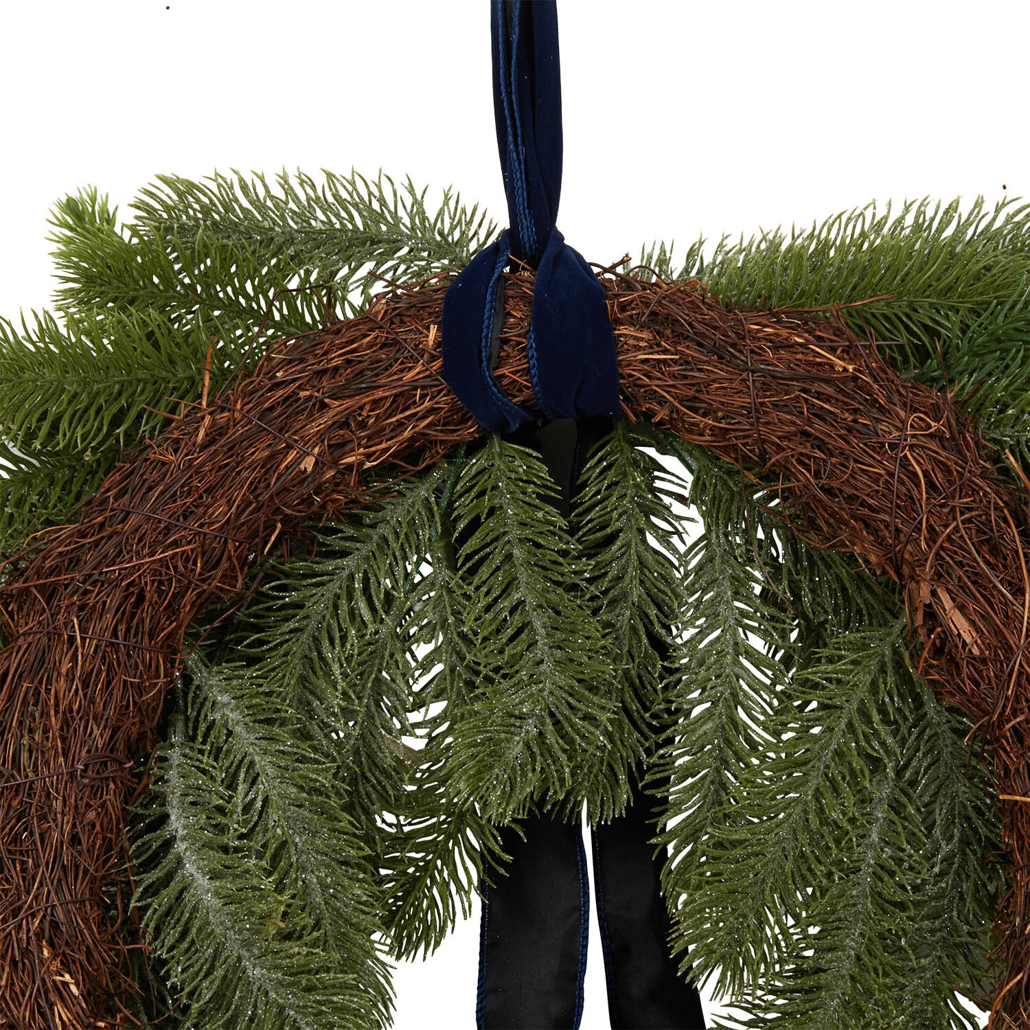 Cascading Wreath with Ribbon - Green Image 5