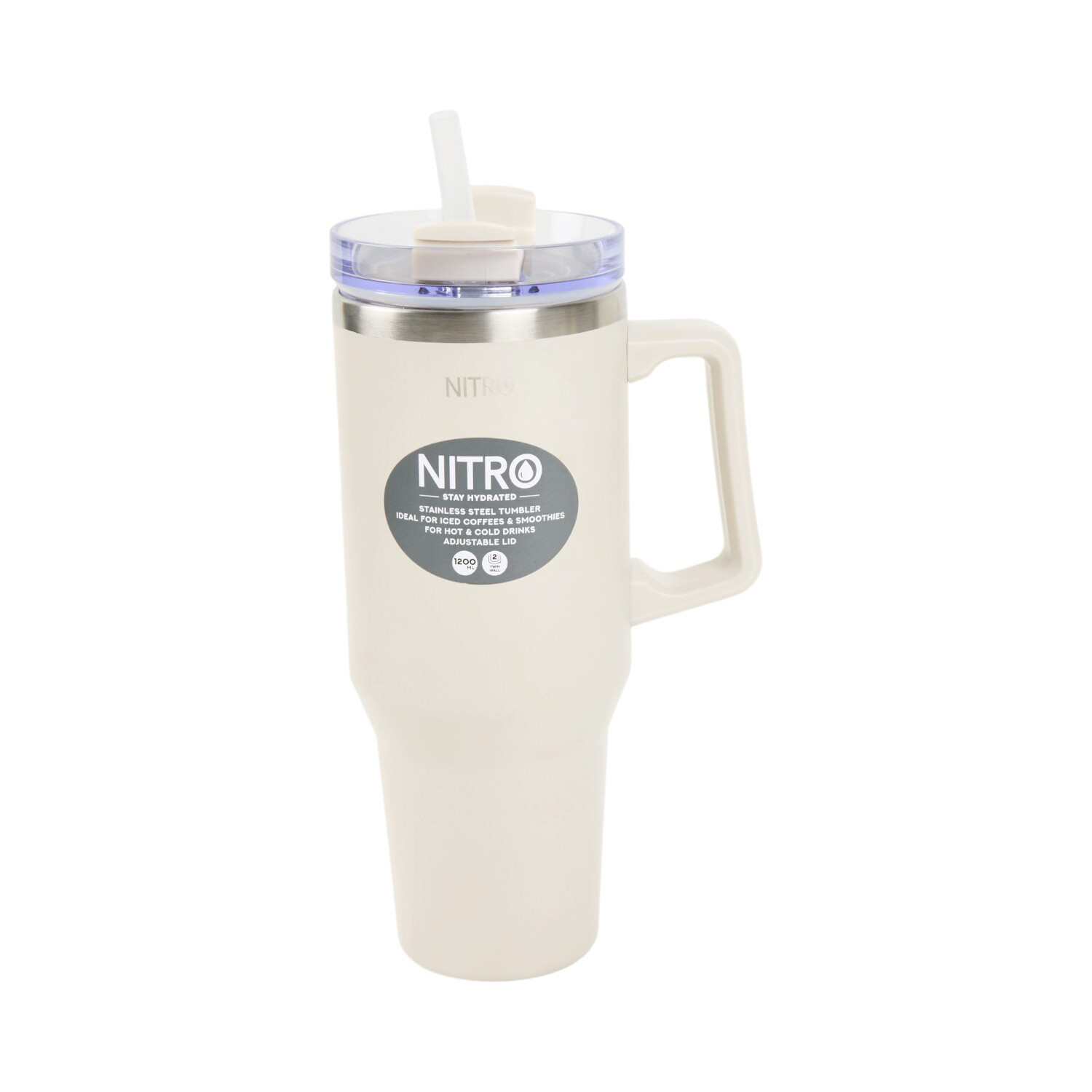 Nitro Neutrals Stainless Steel Vacuum Tumbler Image 3