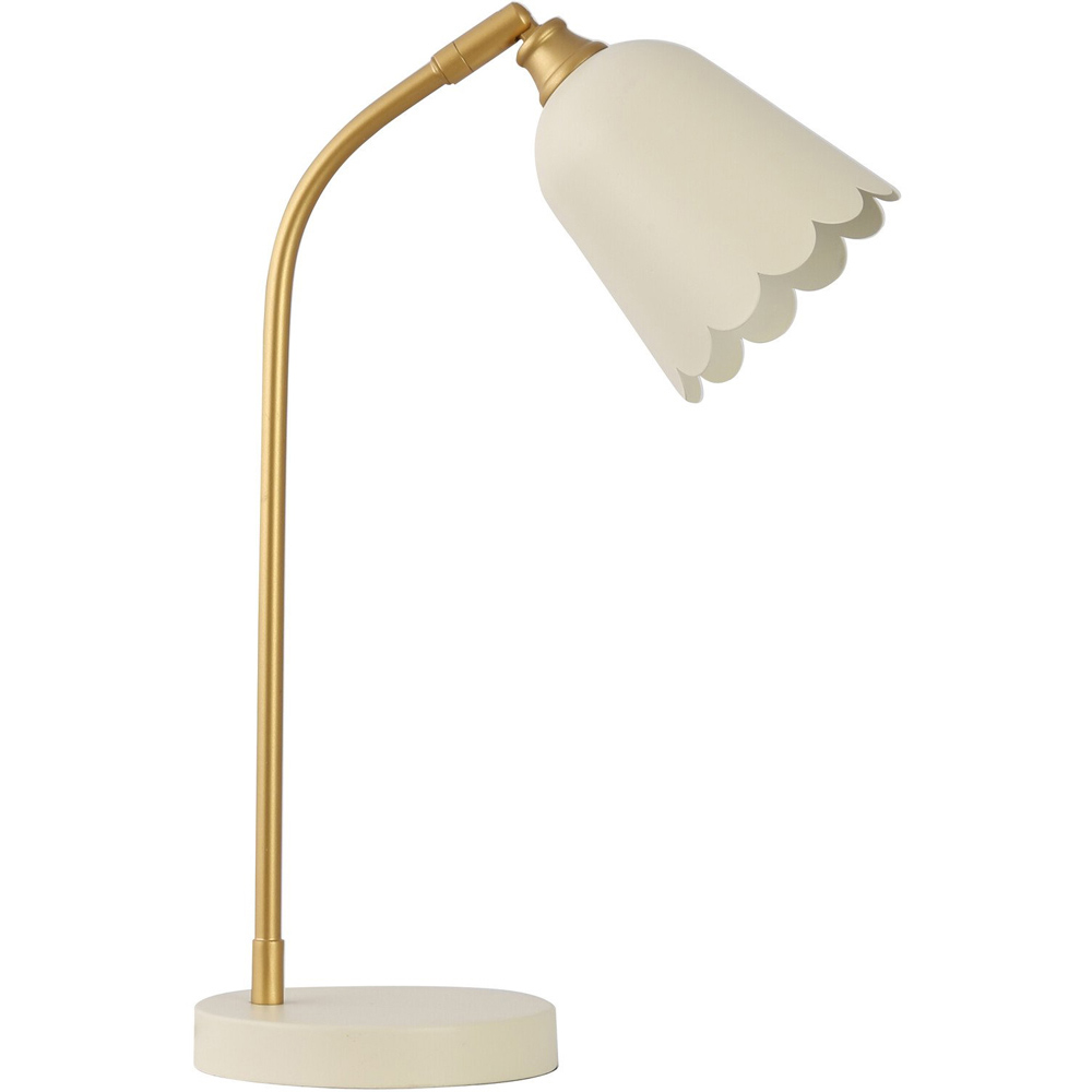 Scalloped Table Lamp Cream Image 4