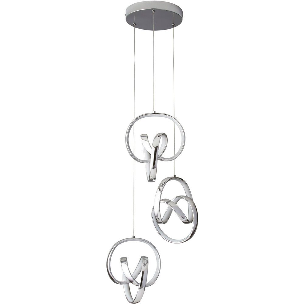 LED Chrome Echo Cluster Droplet Spheres  Ceiling Light Image 3