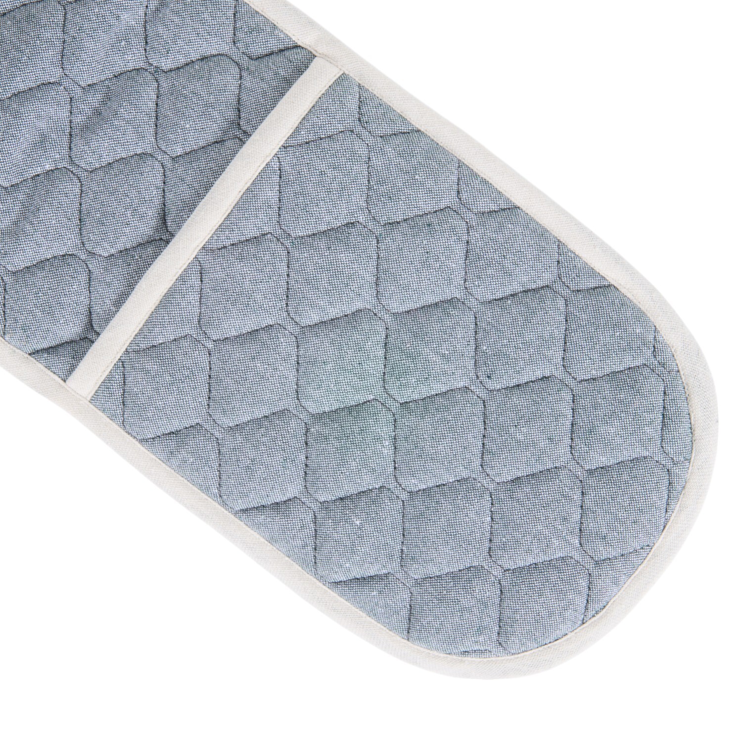 Quilt Double Oven Glove Grey Image 4
