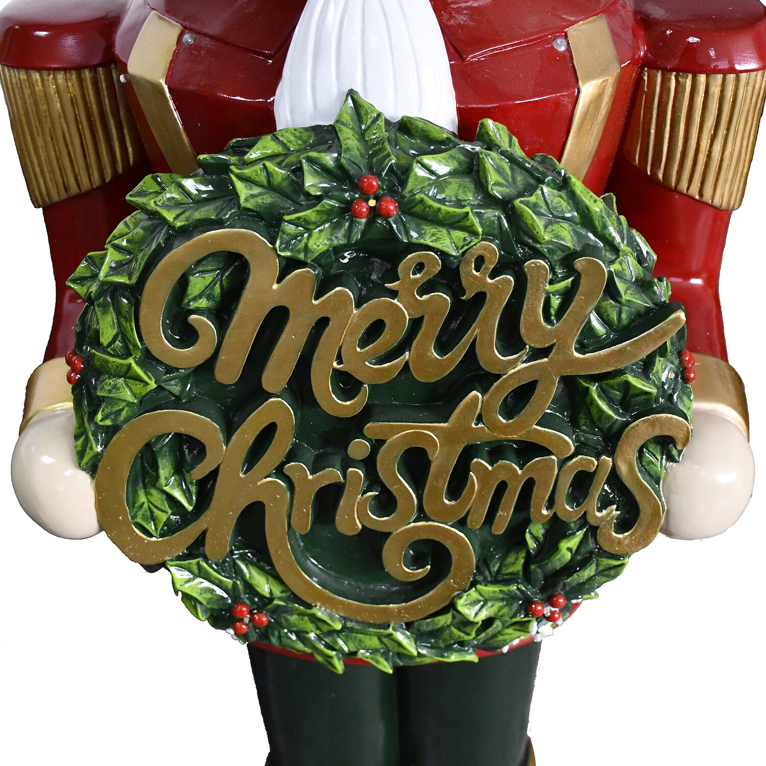 LED Traditional Wreath Nutcracker Multicolour Image 3