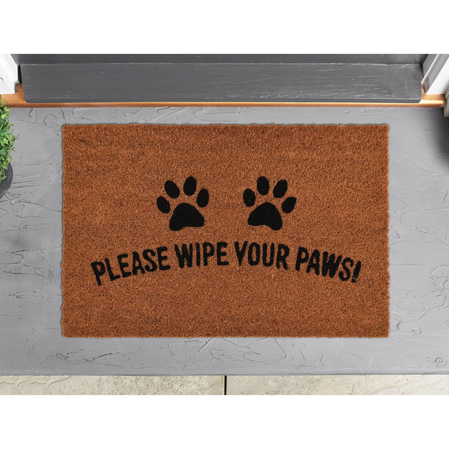 Pet Printed Coir Mat - Brown Image 3