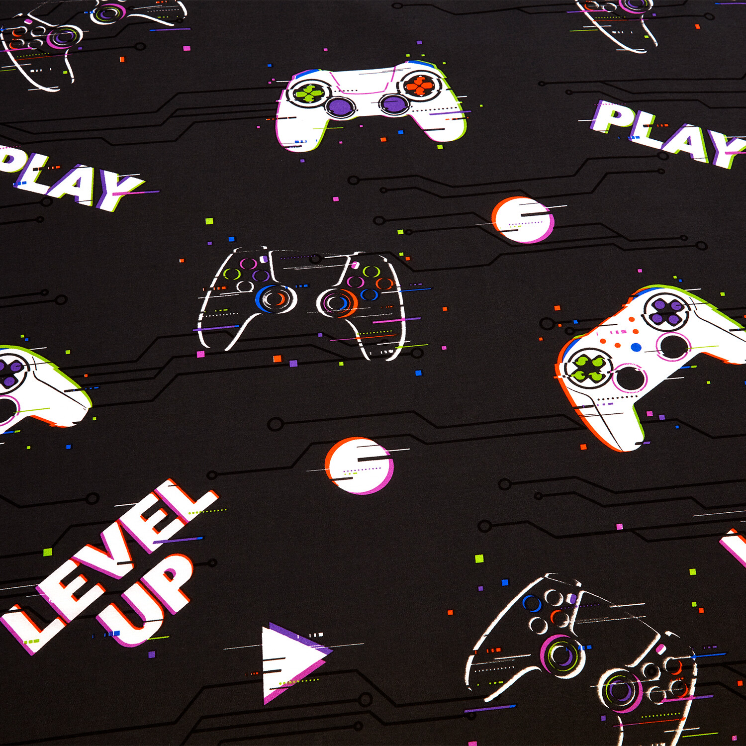 Gamer Duvet Set - Black Image 8