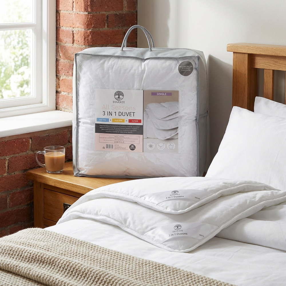 All Seasons Duvet  - White Image 4