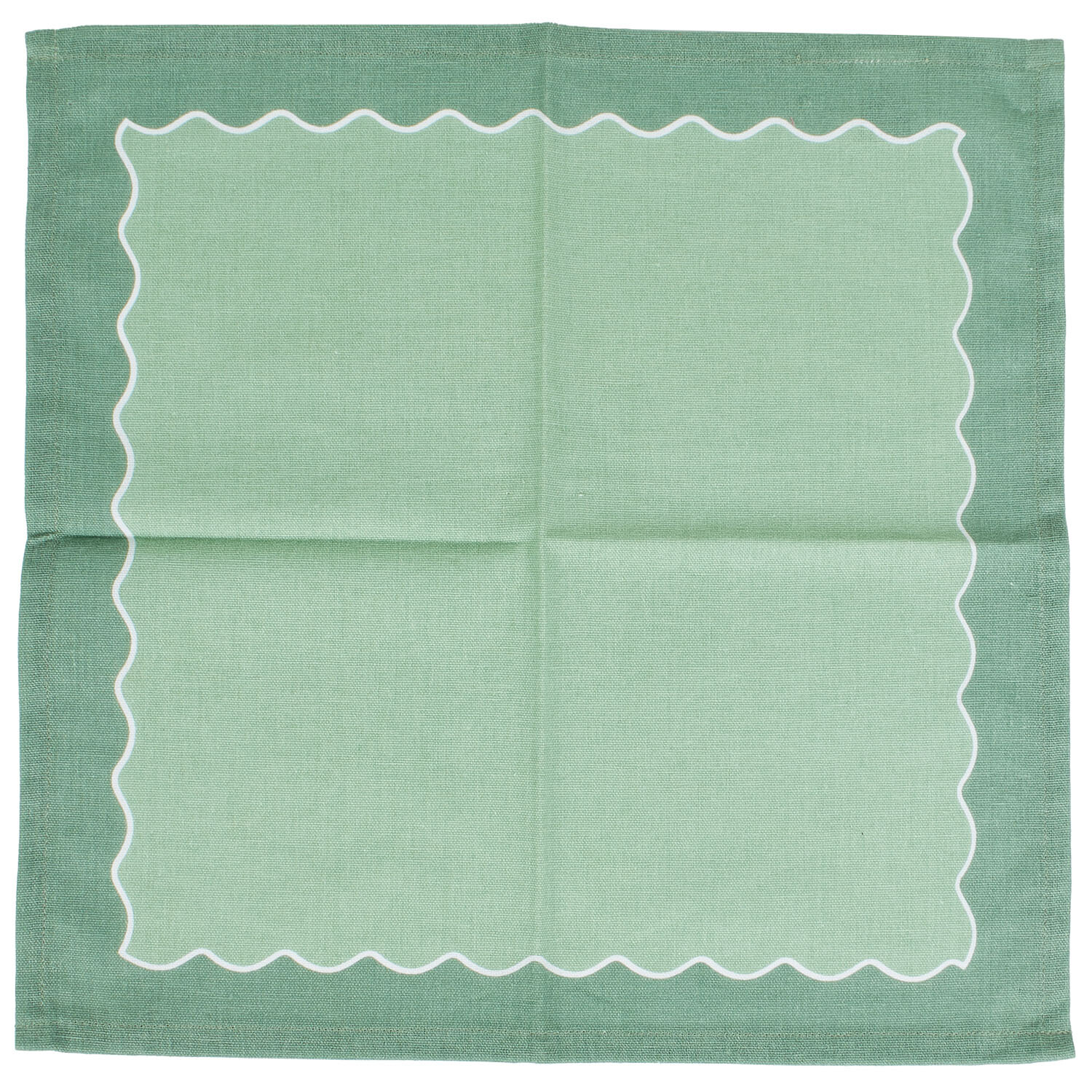Pack of 4 Wave Edge Napkins - Multicolour Image 3