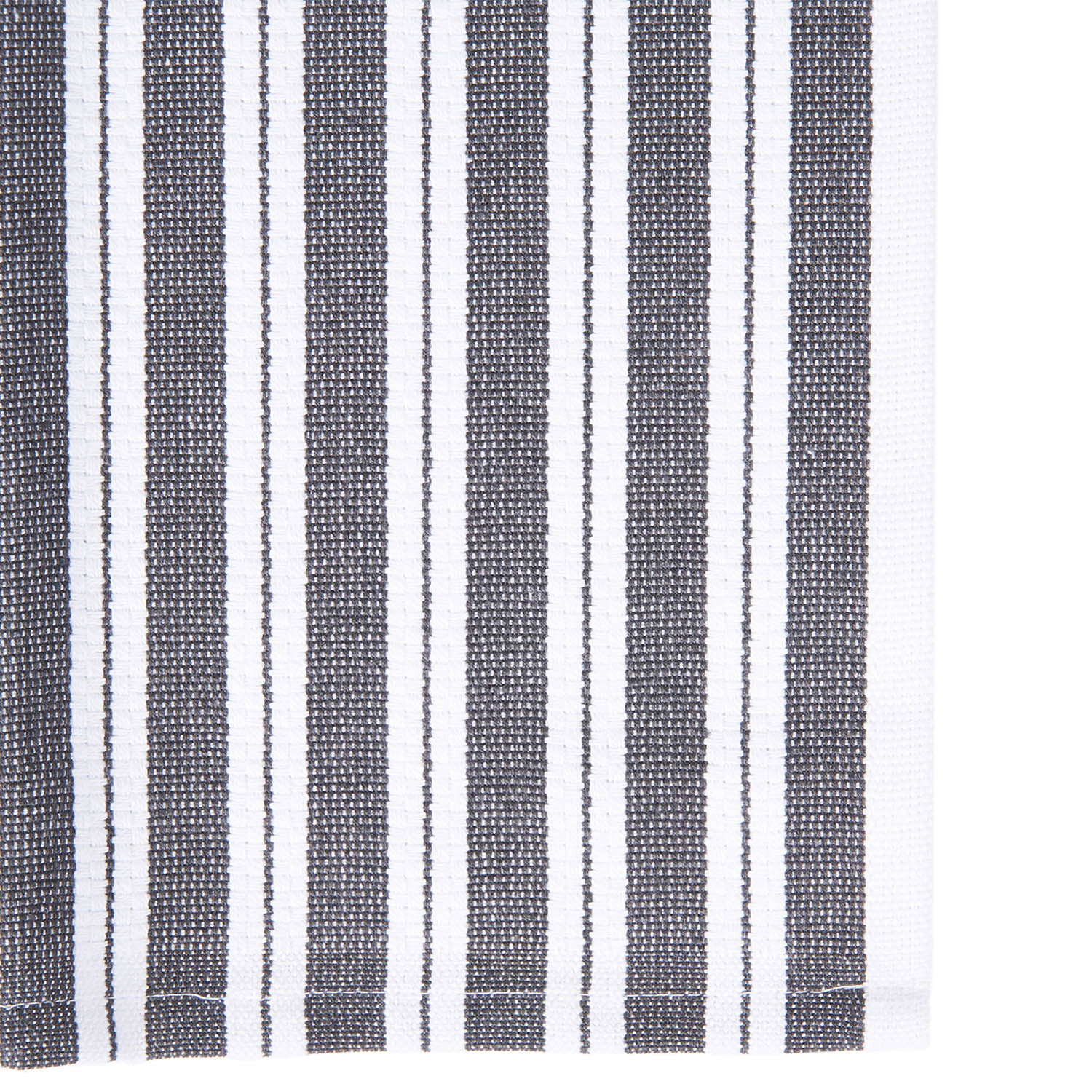 Pack of 3 Basket Weave Tea Towels - Grey Image 5