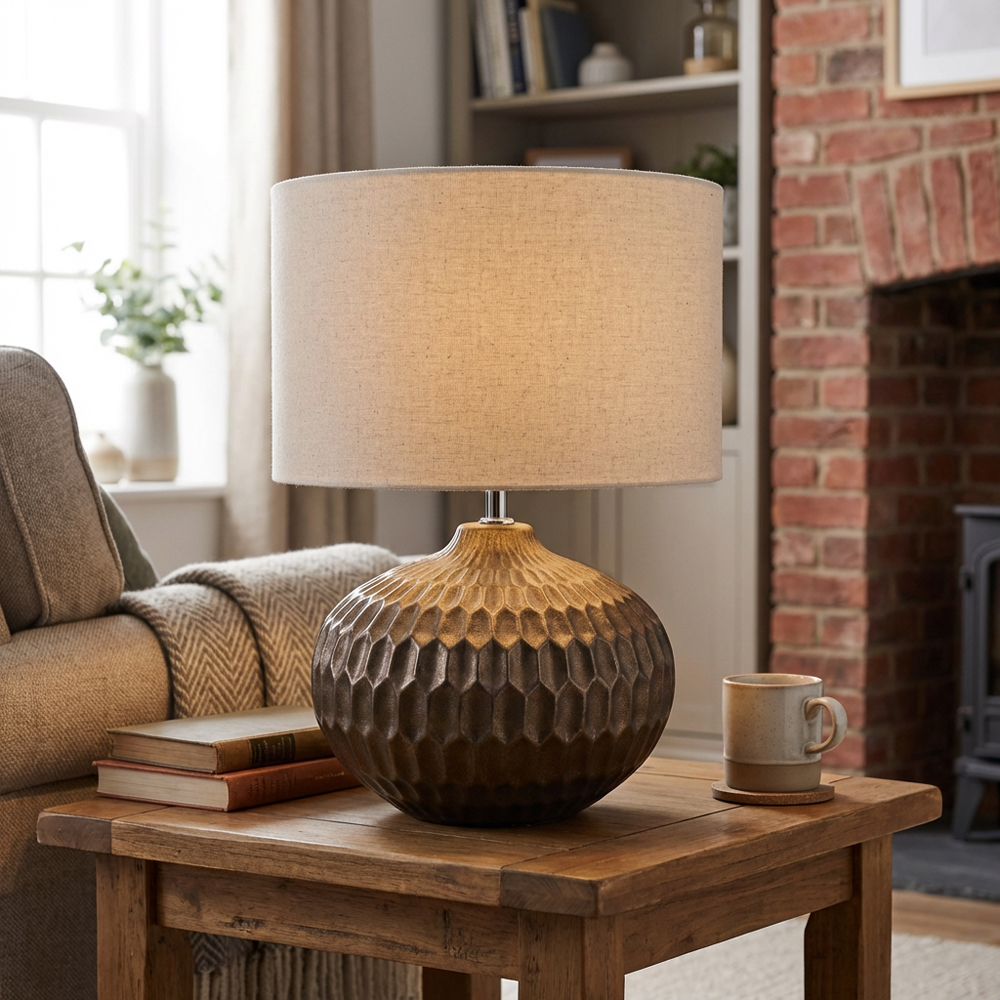 Levi Bronze Antique Table Lamp Image 5
