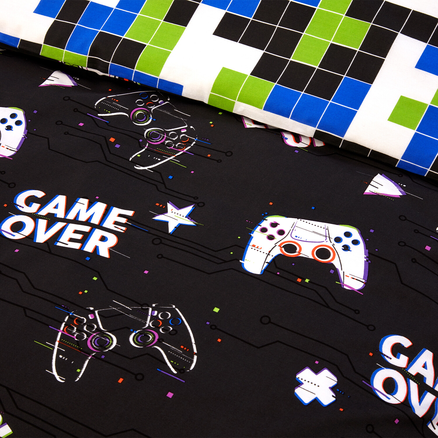 Gamer Duvet Set - Black Image 7