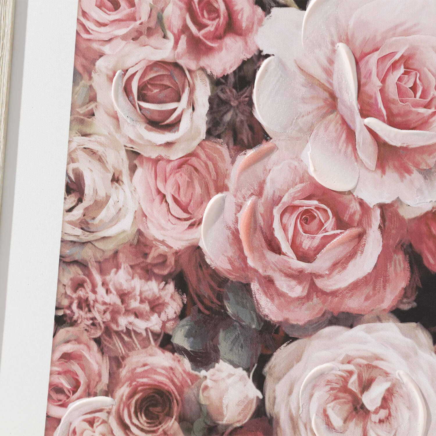 Roses Framed Gloss Art - Pink Image 3