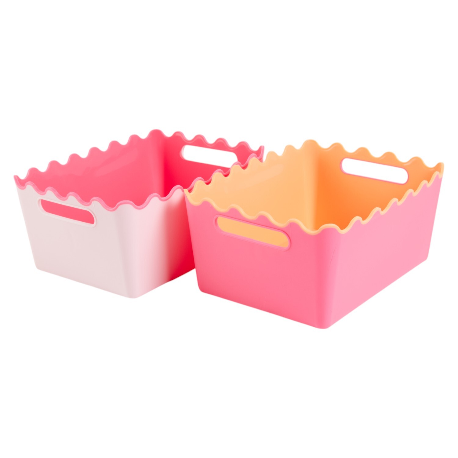 Pink Wave Storage Basket - Pink Image 6